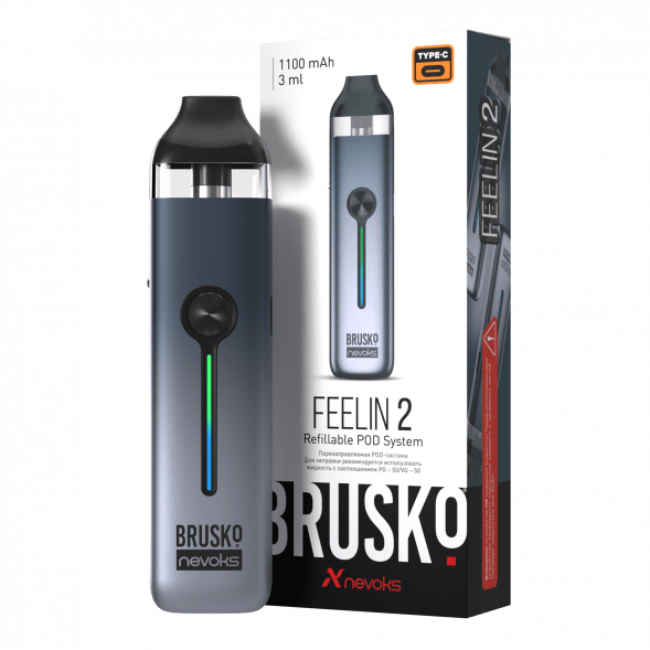 Электронная сигарета Brusko - Feelin 2 (Туманный Серый) купить в Тюмени
