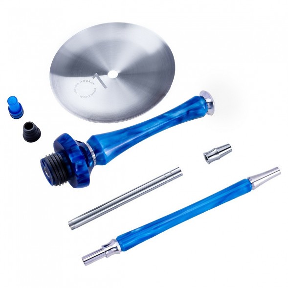 Кальян UNION - Sleek Акрил Full (Голубой, Без Колбы) купить в Тюмени