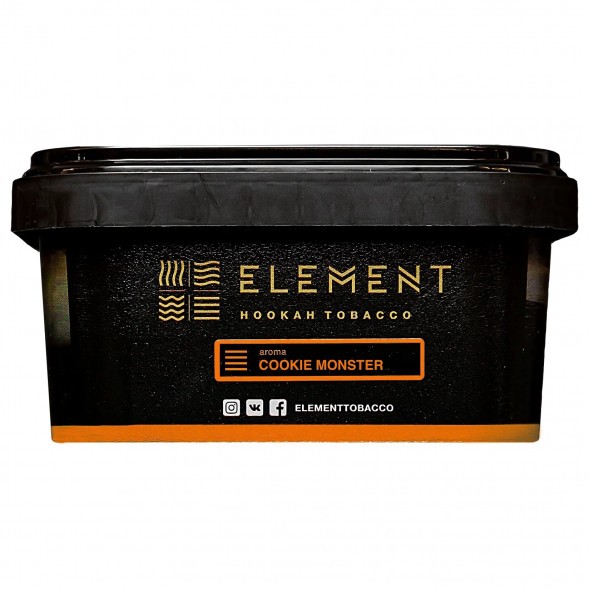 Табак Element Земля - Cookie Monster NEW (Земляничное Печенье, 200 грамм) купить в Тюмени
