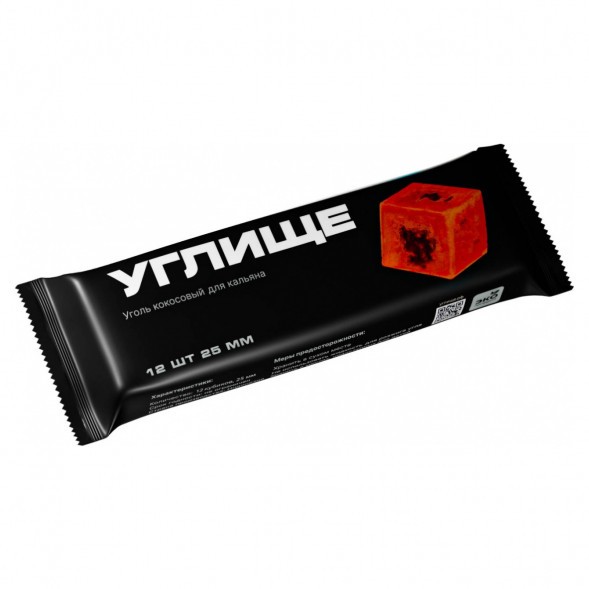 Уголь Углище (25 мм, 12 кубиков) купить в Тюмени