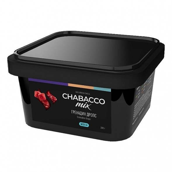 Смесь Chabacco MIX MEDIUM - Grenadine Drops (Гренадин Дропс, 200 грамм) купить в Тюмени
