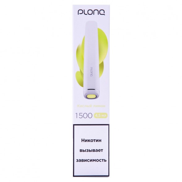 PLONQ PLUS - Кислый Лимон (1500 затяжек) купить в Тюмени