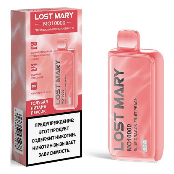 LOST MARY MO - Голубая Питайя Персик (Blue Dragon Fruit Peach, 10000 затяжек) купить в Тюмени