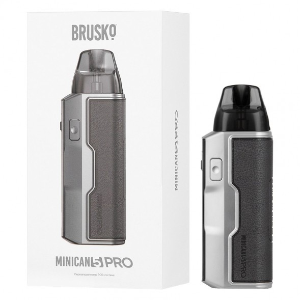 Электронная сигарета Brusko - Minican 5 PRO (Серый Металлик) купить в Тюмени