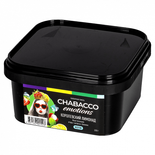 Смесь Chabacco Emotions MEDIUM - Royal Lemonade (Королевский Лимонад, 200 грамм) купить в Тюмени