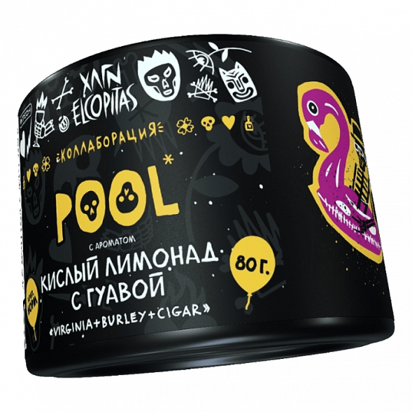 Табак Хулиган - POOL (Кислый Лимонад с Гуавой, 80 грамм) купить в Тюмени
