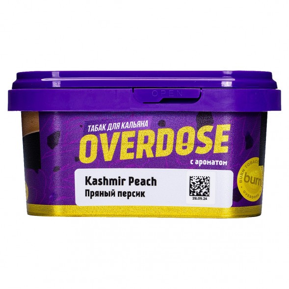 Табак Overdose - Kashmir Peach (Пряный Персик, 200 грамм) купить в Тюмени