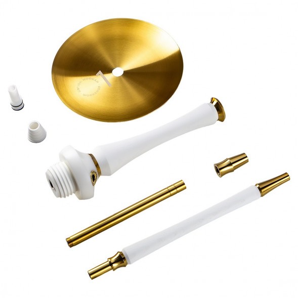 Кальян UNION - Sleek PVD White (Белый, Без Колбы) купить в Тюмени