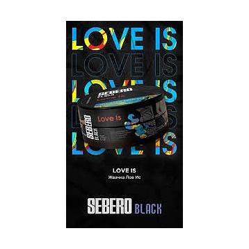 Табак Sebero Black - Love Is (Жвачка Лов Ис, 200 грамм) купить в Тюмени