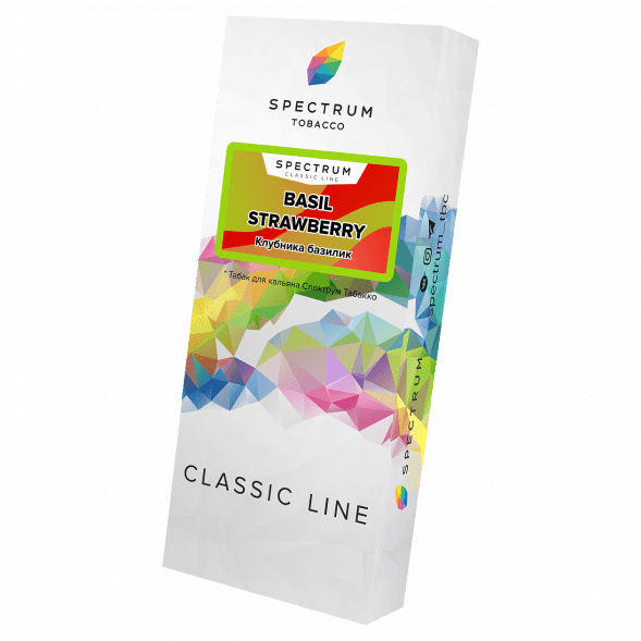 Табак Spectrum - Basil Strawberry (Клубника Базилик, 100 грамм) купить в Тюмени