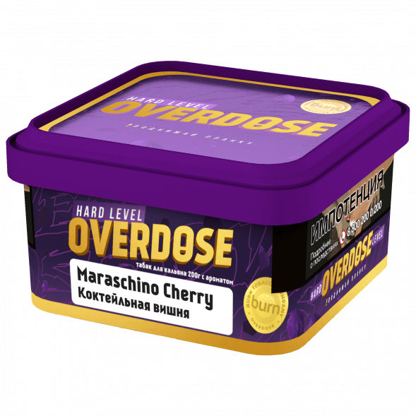 Табак Overdose - Maraschino Cherry (Коктейльная Вишня, 200 грамм) купить в Тюмени
