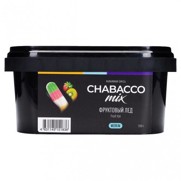 Смесь Chabacco MIX MEDIUM - Fruit Ice (Фруктовый Лёд, 200 грамм) купить в Тюмени