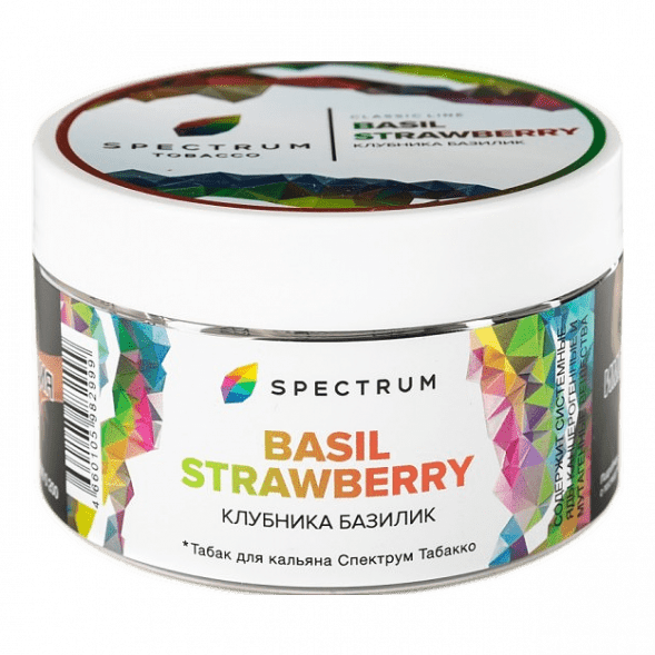 Табак Spectrum - Basil Strawberry (Клубника Базилик, 200 грамм) купить в Тюмени