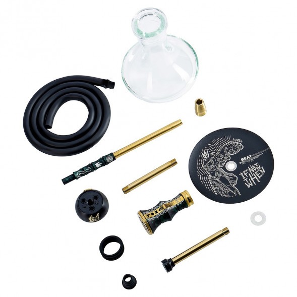 Кальян Alpha Hookah - Beat Vandal Green (Прозрачная Колба) купить в Тюмени