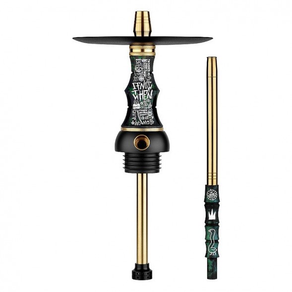 Кальян Alpha Hookah - Beat Vandal Green (Прозрачная Колба) купить в Тюмени