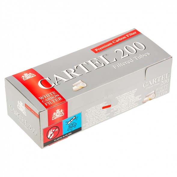 Гильзы сигаретные Cartel - White Carbon 84x20 мм (200 штук) купить в Тюмени