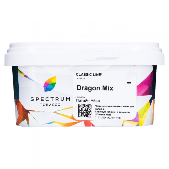 Табак Spectrum - Dragon Mix (Питайя Айва, 200 грамм) купить в Тюмени
