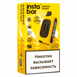 PLONQ INSTABAR WT - Ананас Кокос (Pineapple Coconut Ice, 10000 затяжек)