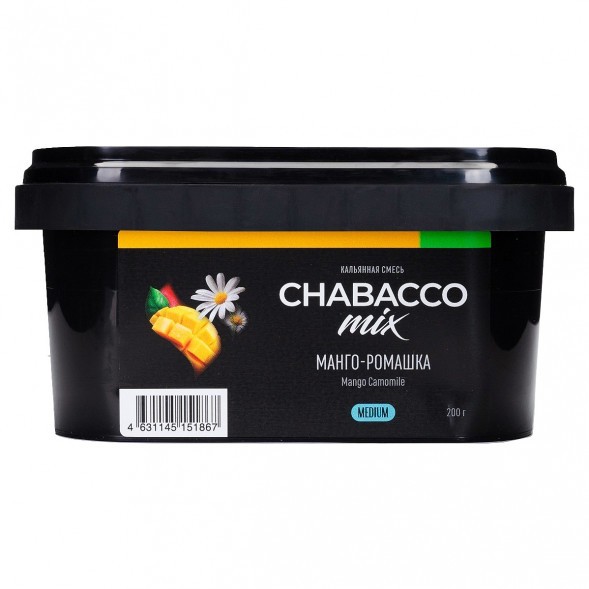 Смесь Chabacco MIX MEDIUM - Mango Camomile (Манго - Ромашка, 200 грамм) купить в Тюмени