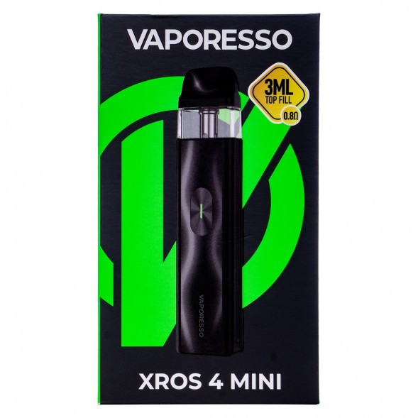 Электронная сигарета Vaporesso XROS 4 Mini - Black (Чёрная) купить в Тюмени