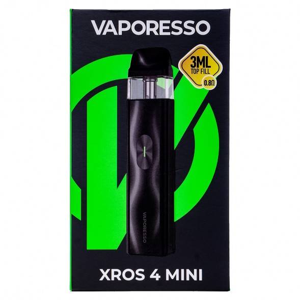 Электронная сигарета Vaporesso XROS 4 Mini - Black (Чёрная) купить в Тюмени