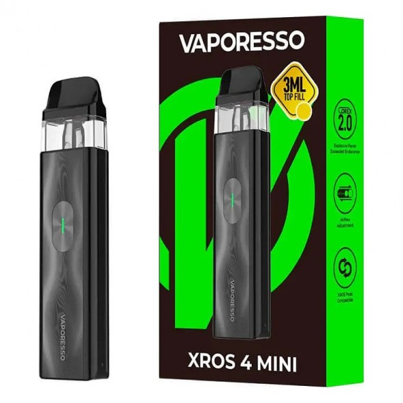 Электронная сигарета Vaporesso XROS 4 Mini - Black (Чёрная) купить в Тюмени