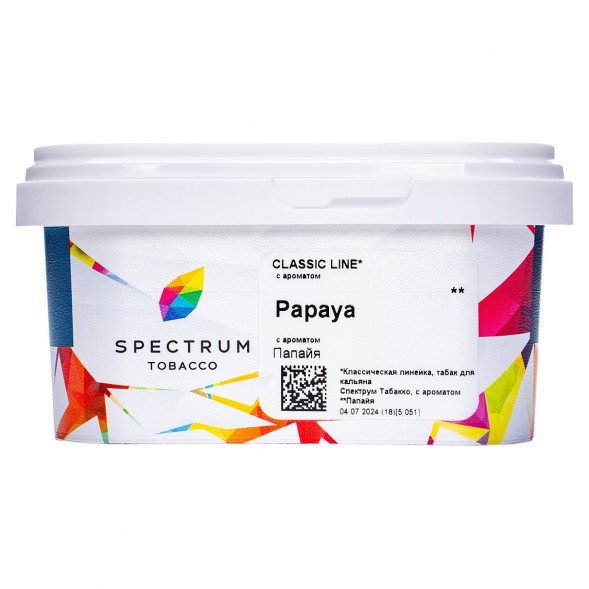 Табак Spectrum - Papaya (Папайя, 200 грамм) купить в Тюмени