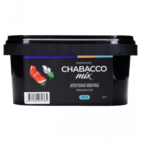 Смесь Chabacco MIX MEDIUM - Watermelon Gum (Арбузная Жвачка, 200 грамм) купить в Тюмени
