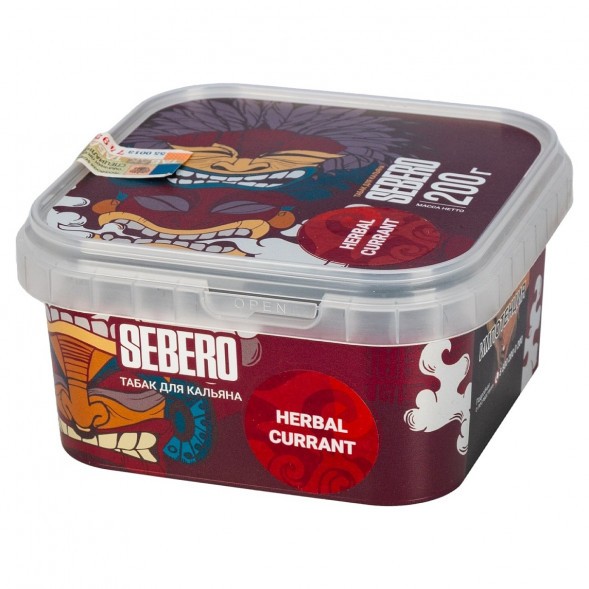 Табак Sebero - Herbal Currant (Ревень и Чёрная Смородина, 200 грамм) купить в Тюмени