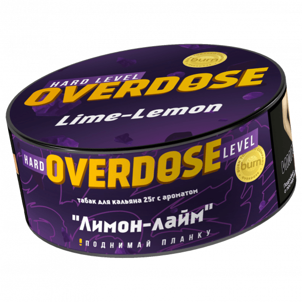 Табак Overdose - Lime-Lemon (Лимон и Лайм, 25 грамм) купить в Тюмени
