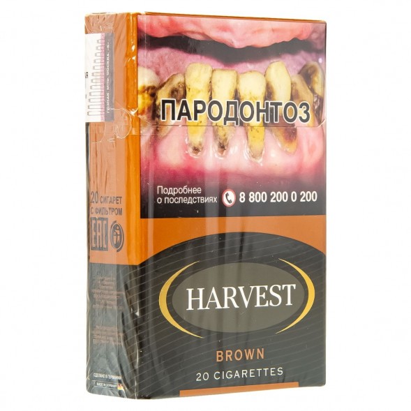 Сигареты Harvest - Brown King Size (блок 10 пачек) купить в Тюмени