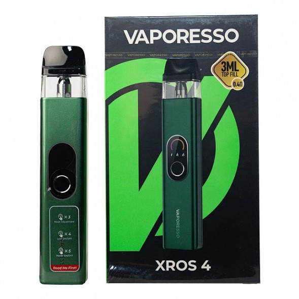 Электронная сигарета Vaporesso XROS 4 - Green (Зелёная) купить в Тюмени