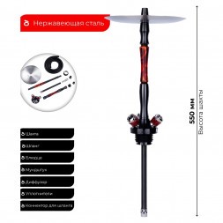 Кальян UNION - Fibonacci PVD Graphite (Без Колбы)