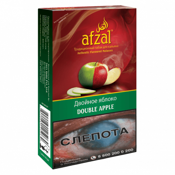 Табак Afzal - Double Apple (Двойное Яблоко, 40 грамм) купить в Тюмени