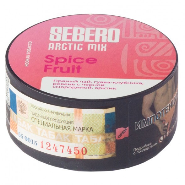 Табак Sebero Arctic Mix - Spice Fruit (Спайс Фрут, 25 грамм) купить в Тюмени