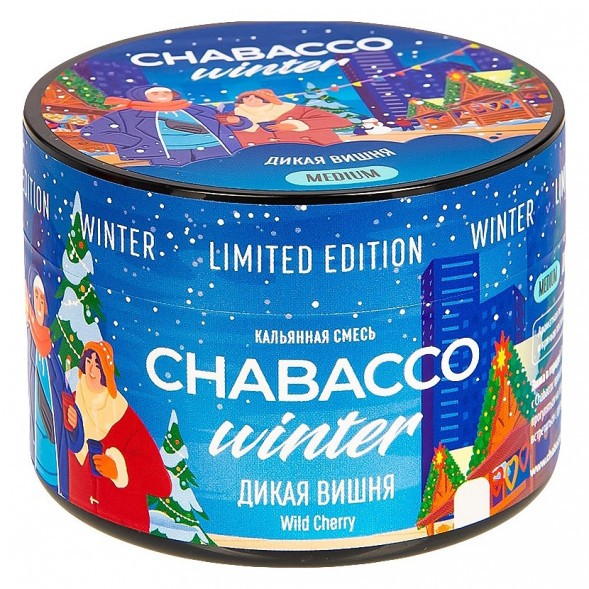 Смесь Chabacco MEDIUM - Wild Cherry (Дикая Вишня, 40 грамм) купить в Тюмени