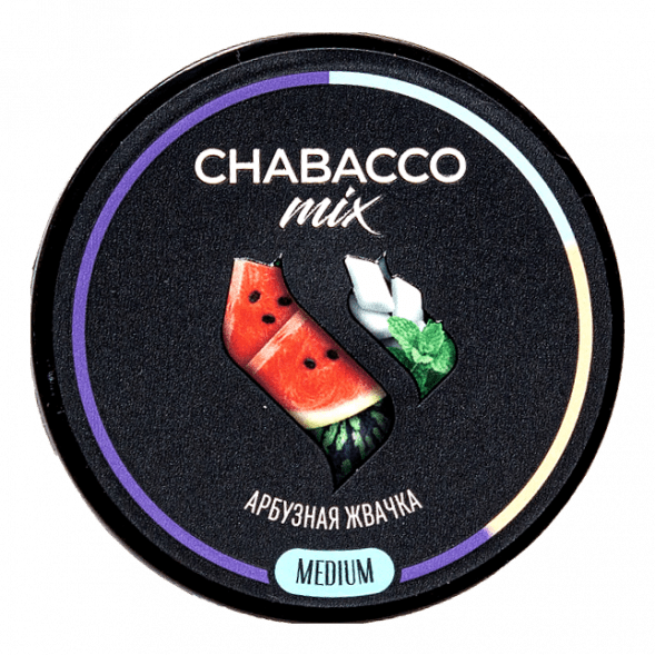 Смесь Chabacco MIX MEDIUM - Watermelon Gum (Арбузная Жвачка, 40 грамм) купить в Тюмени