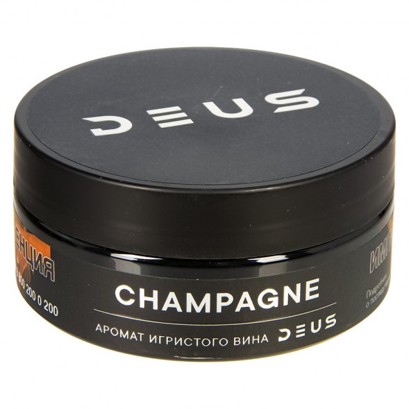Табак Deus - Champagne (Игристое Вино, 100 грамм) купить в Тюмени