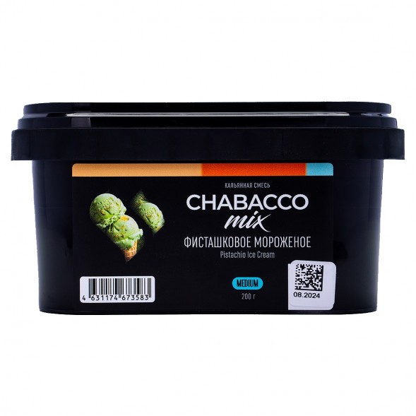 Смесь Chabacco MIX MEDIUM - Pistachio Ice Cream (Фисташковое Мороженое, 200 грамм) купить в Тюмени