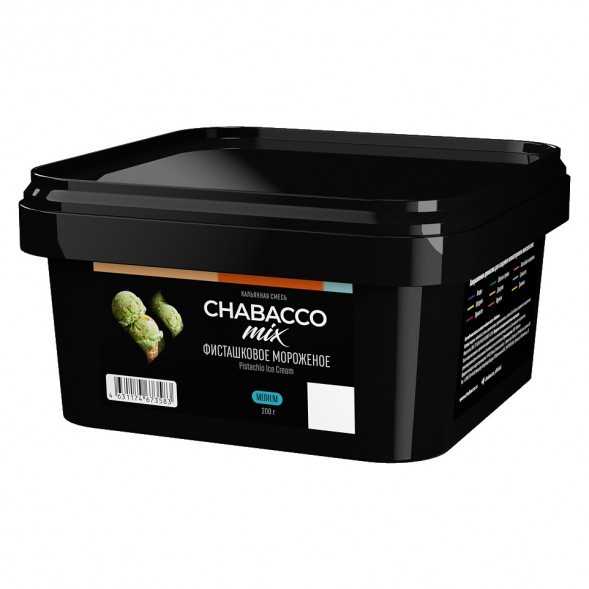 Смесь Chabacco MIX MEDIUM - Pistachio Ice Cream (Фисташковое Мороженое, 200 грамм) купить в Тюмени