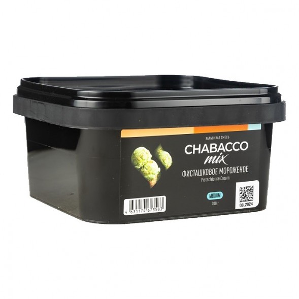Смесь Chabacco MIX MEDIUM - Pistachio Ice Cream (Фисташковое Мороженое, 200 грамм) купить в Тюмени