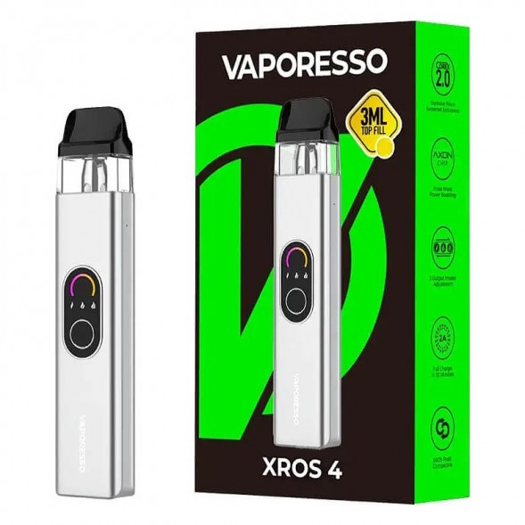 Электронная сигарета Vaporesso XROS 4 - Silver (Серебряная) купить в Тюмени