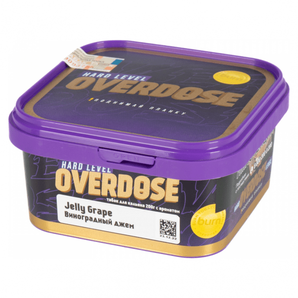 Табак Overdose - Jelly Grape (Виноградный Джем, 200 грамм) купить в Тюмени