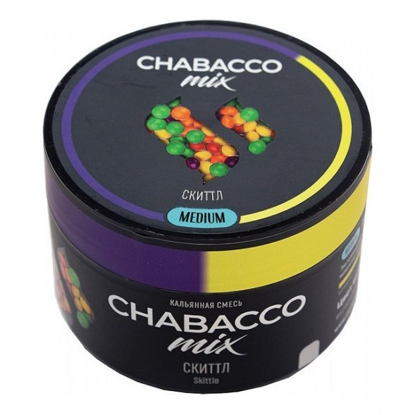 Смесь Chabacco MIX MEDIUM - Skittle (Скиттл, 40 грамм) купить в Тюмени
