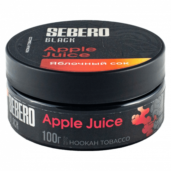 Табак Sebero Black - Apple Juice (Яблочный Сок, 100 грамм) купить в Тюмени