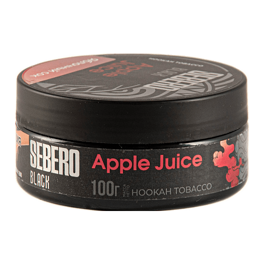 Табак Sebero Black - Apple Juice (Яблочный Сок, 100 грамм) купить в Тюмени