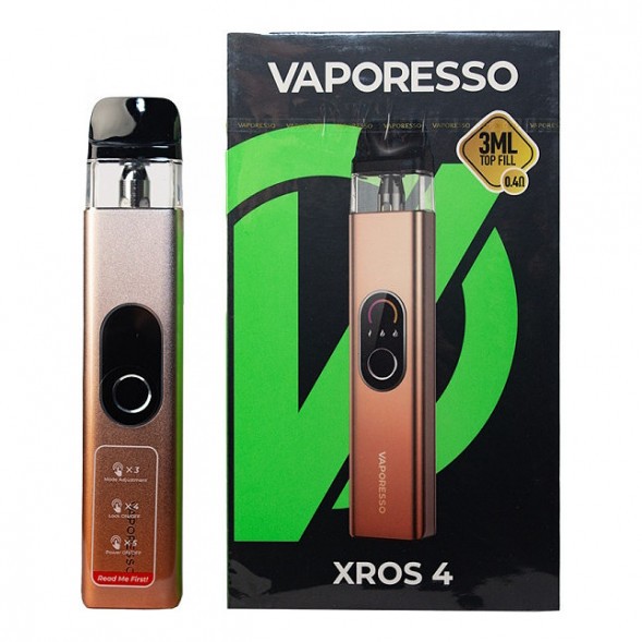 Электронная сигарета Vaporesso XROS 4 - Champagne Gold (Шампанское Золото) купить в Тюмени