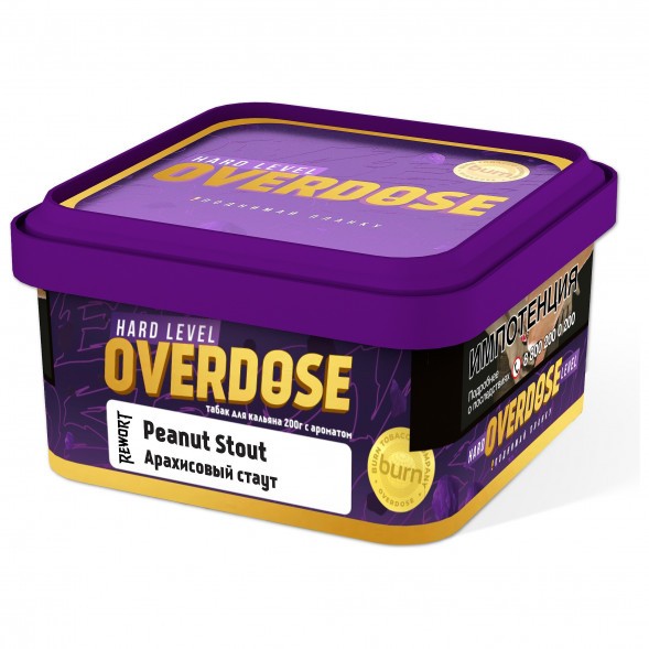 Табак Overdose - Peanut Stout (Арахисовый Стаут, 200 грамм) купить в Тюмени