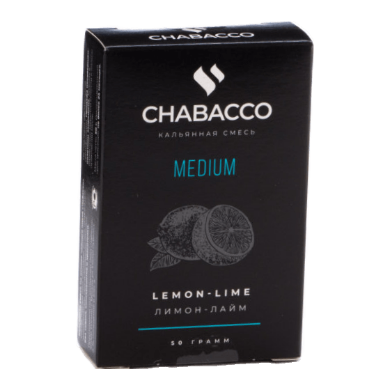 Смесь Chabacco MEDIUM - Lemon-Lime (Лимон - Лайм, 50 грамм) купить в Тюмени