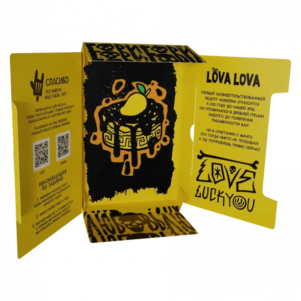 Табак Хулиган Hard - LOVA LOVA (Манговый Чизкейк, 25 грамм) купить в Тюмени